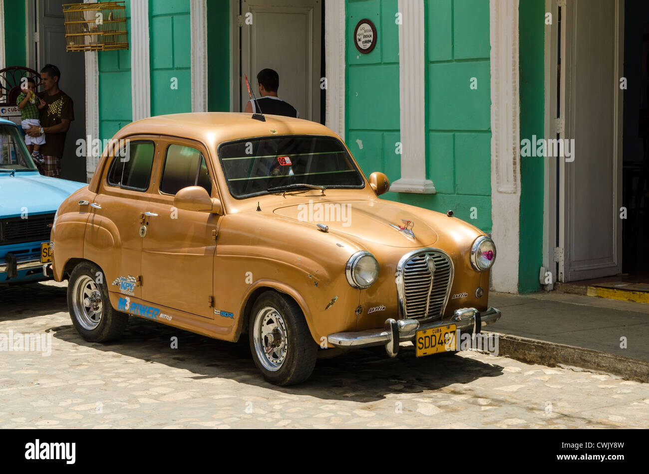 Antike 1958 Austin A35 Auto Trinidad, Kuba, UNESCO-Weltkulturerbe. Stockfoto