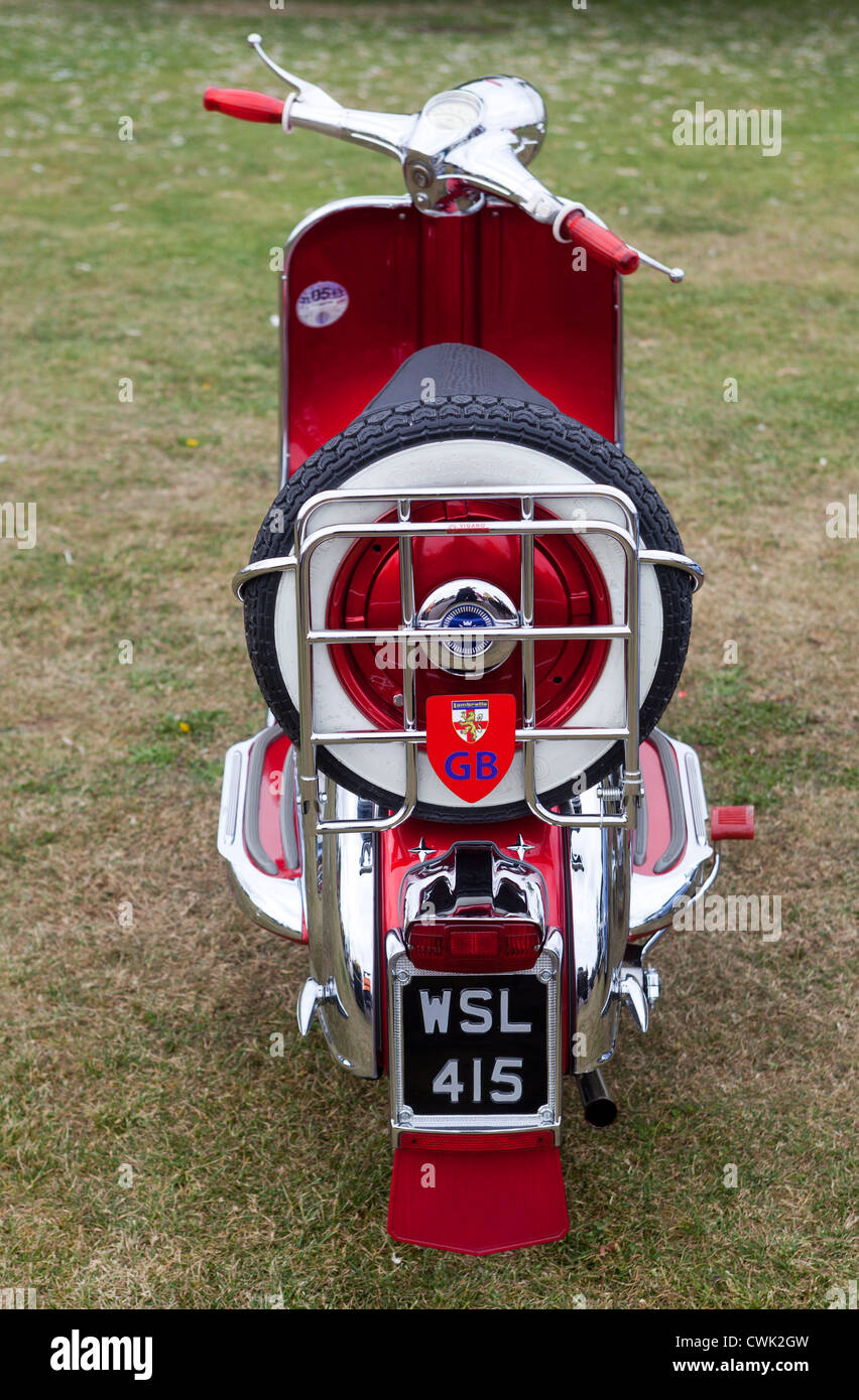 Klassischen Lambretta Roller Stockfoto