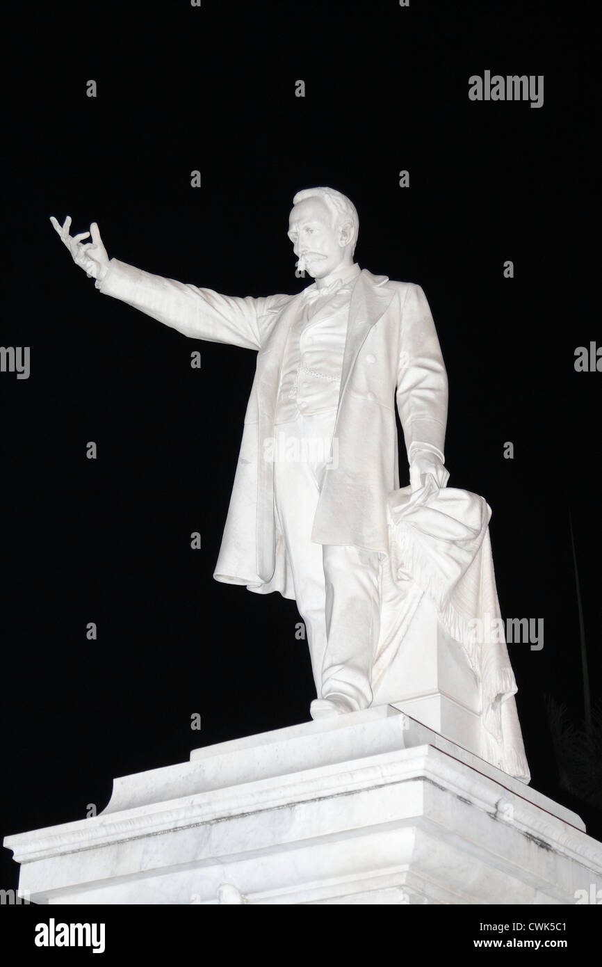 José Julián Martí Pérez Skulptur Statue & Denkmal in Cienfuegos, Kuba November 2010 Stockfoto