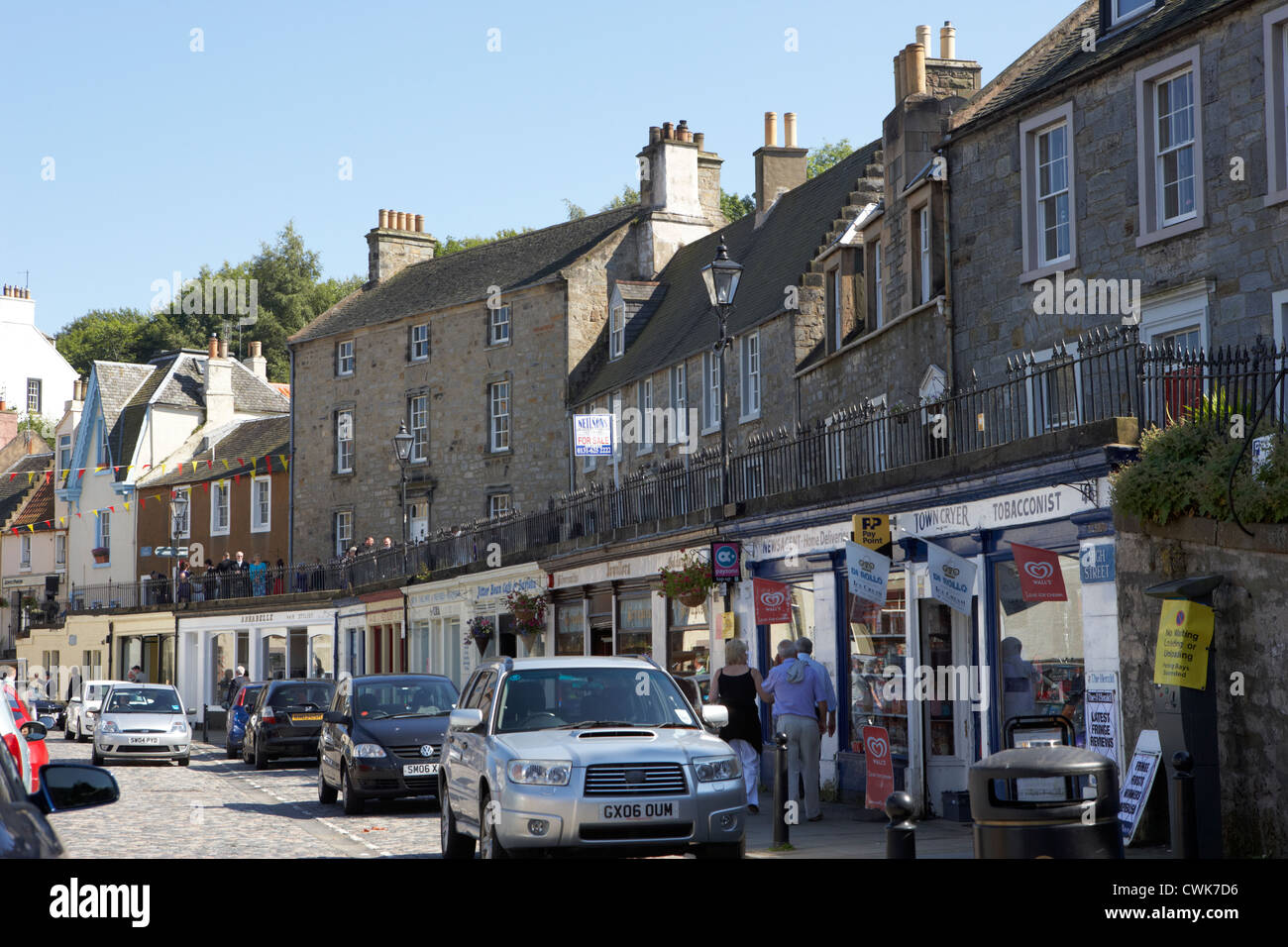 High Street South Queensferry Schottland Großbritannien Vereinigtes Königreich Stockfoto