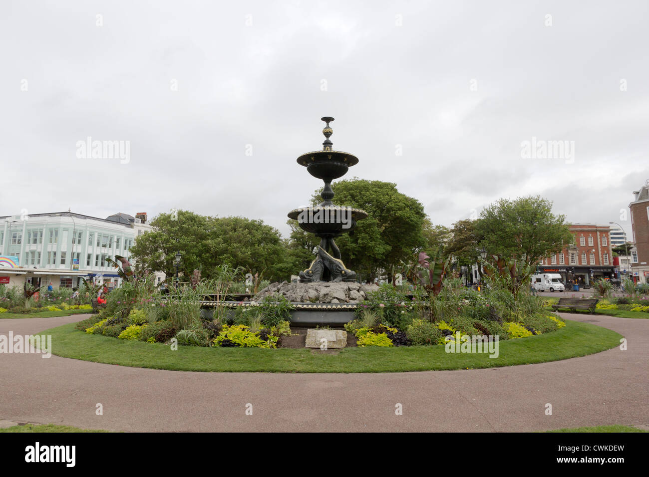 Die Victoria Brunnen alte Steine Brighton Stockfoto
