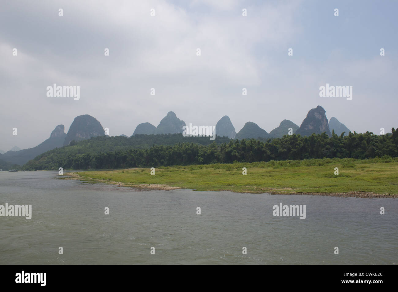 Li-Fluss Kreuzfahrt. Stockfoto