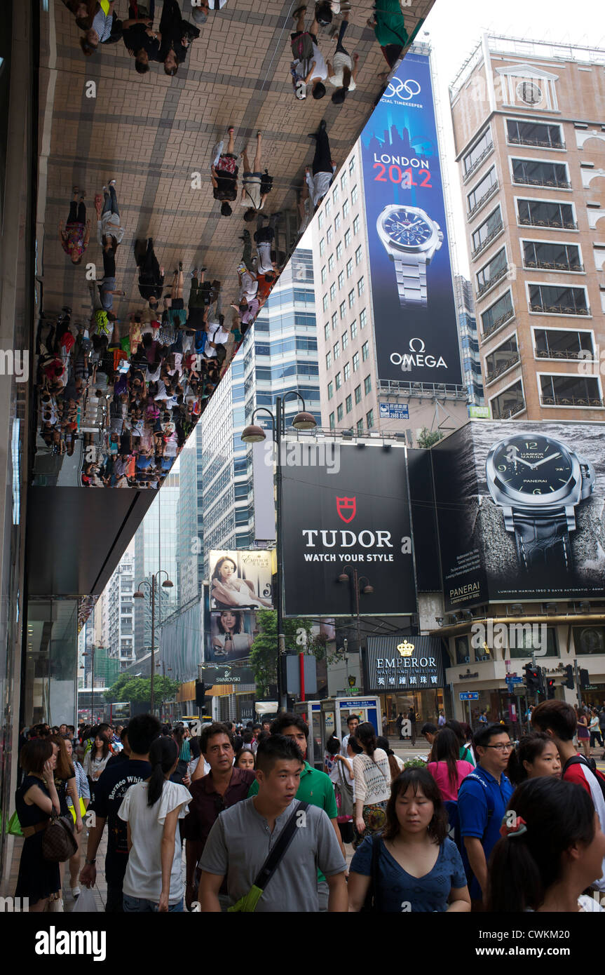 Tsim Sha Tsui Shopping Bereich in Hongkong. 24-Nov-2012 Stockfoto