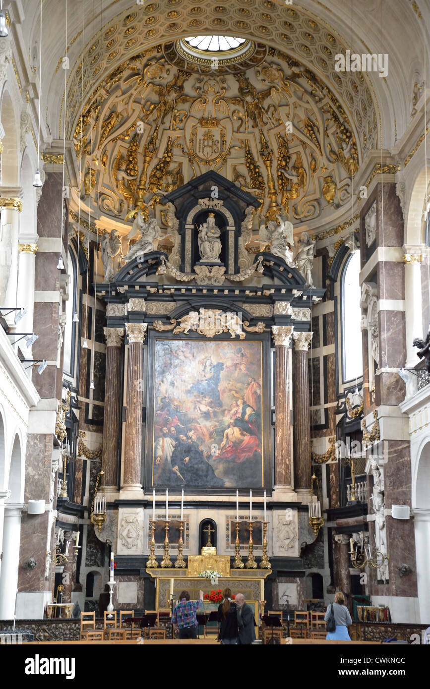 Altar der Kathedrale unserer lieben Frau, die flämische Region, Belgien, Provinz Antwerpen, Antwerpen Stockfoto