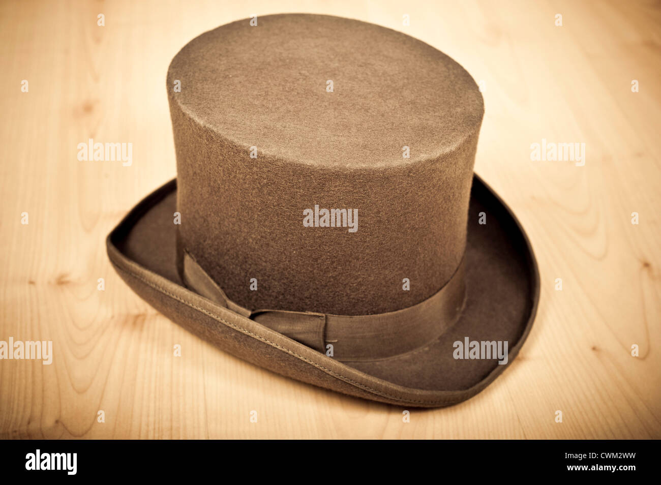 Vintage Grau top hat Stockfoto
