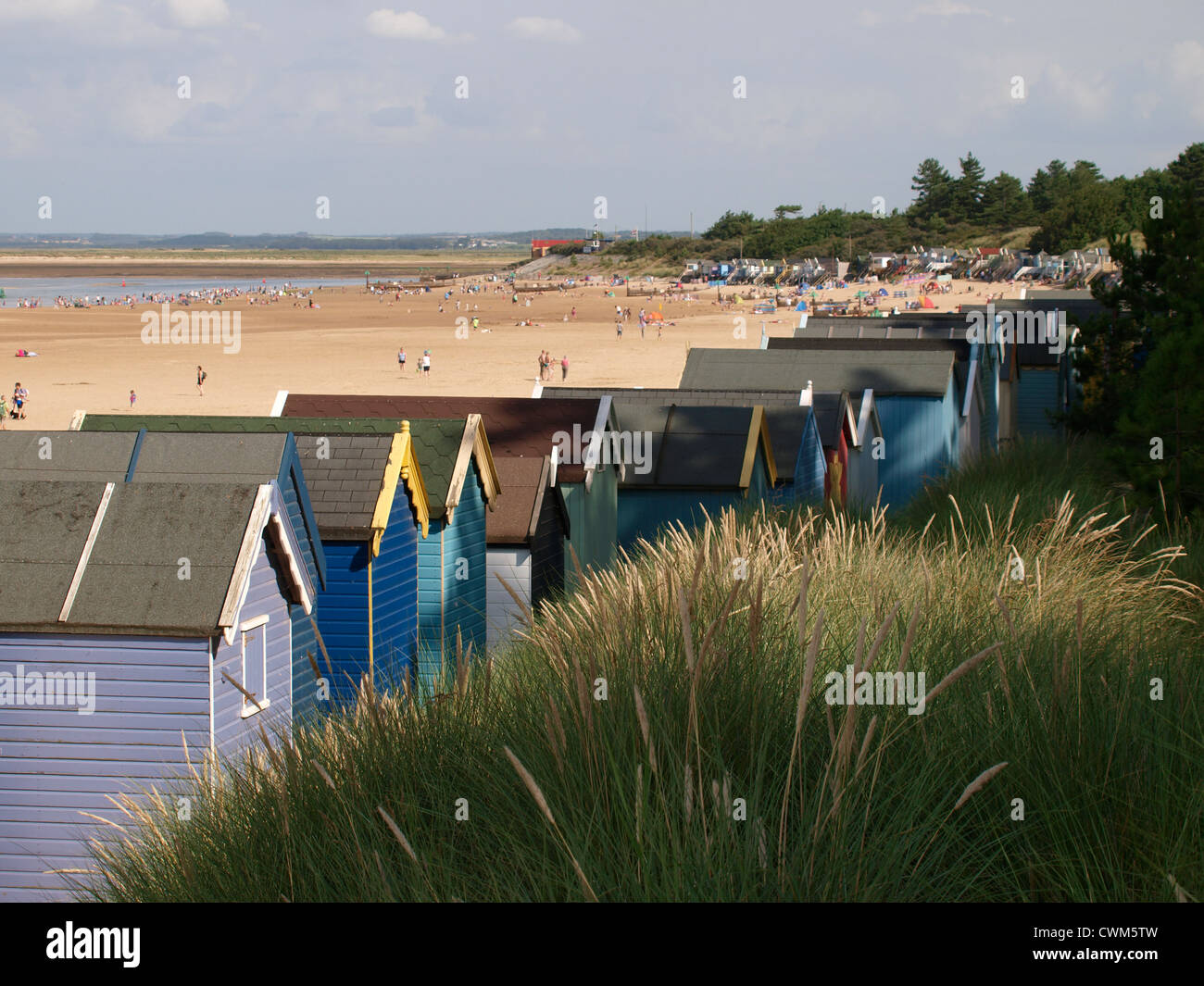 Wells-Next-The-Sea Beach, Norfolk, Großbritannien Stockfoto