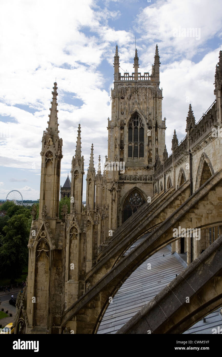 Das York Minster Klettern Stockfoto