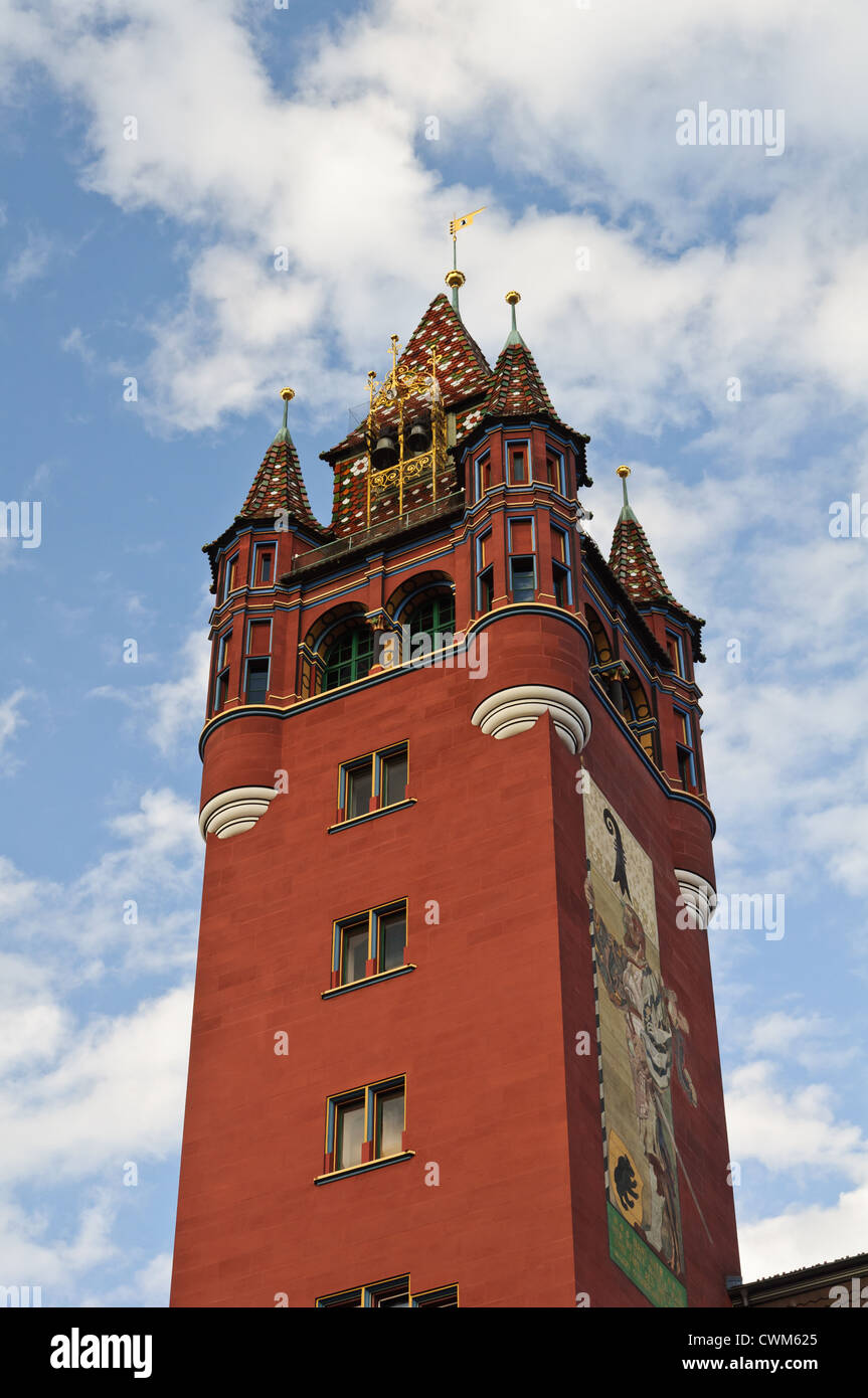 Basel Rathaus Turm Stockfotos und -bilder Kaufen - Alamy