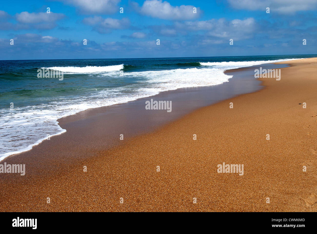Ozean Gefahr Baines blauen Himmel Meerseite Stockfoto