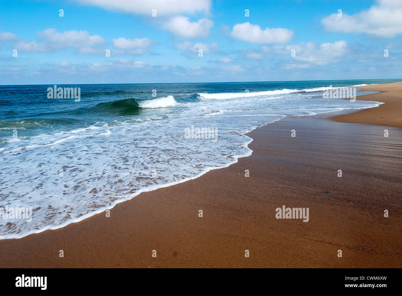 Ozean Gefahr Baines blauen Himmel Meerseite Stockfoto