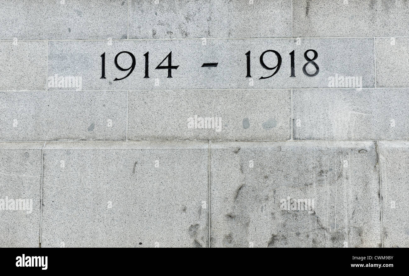 1914-1918-erster Weltkrieg-Denkmal in Singapur Stockfoto