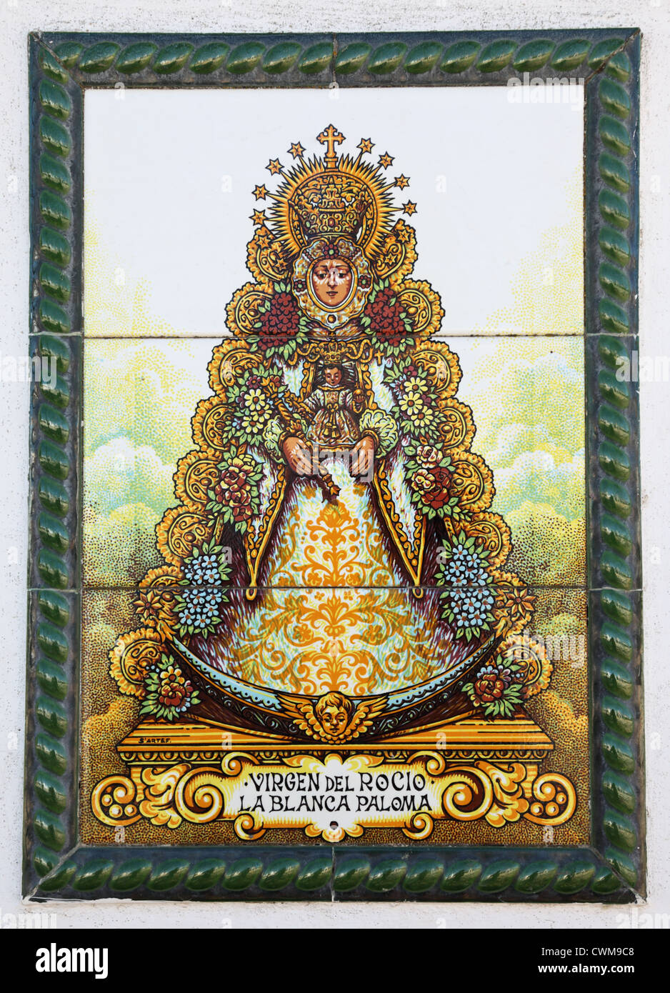 Die Virgen del Rocio - Madonna von El Rocio - in Almonte, Provinz Huelva, Andalusien Spanien Stockfoto
