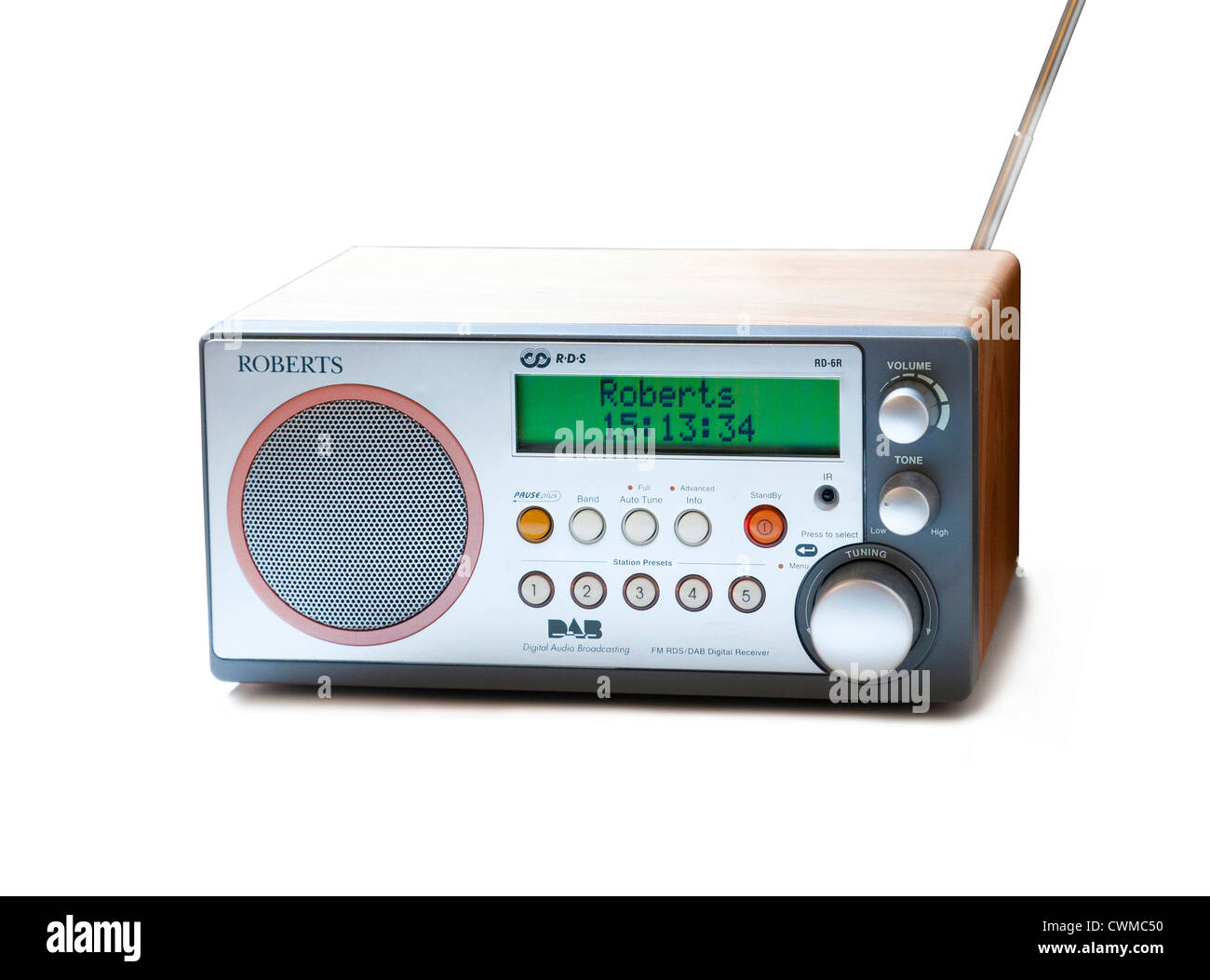 Roberts digitalen DAB-Radio-Empfänger Stockfoto