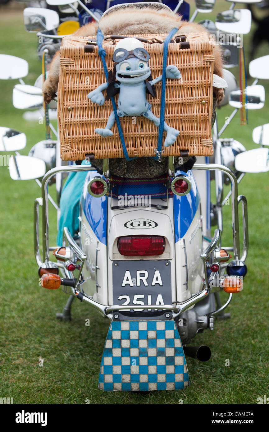 Klassischen Lambretta Roller Stockfoto