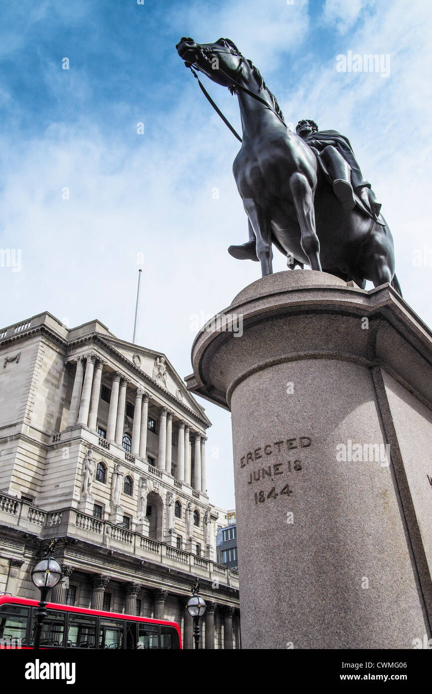 UK, London, Herzog von Wellington Statue Stockfoto