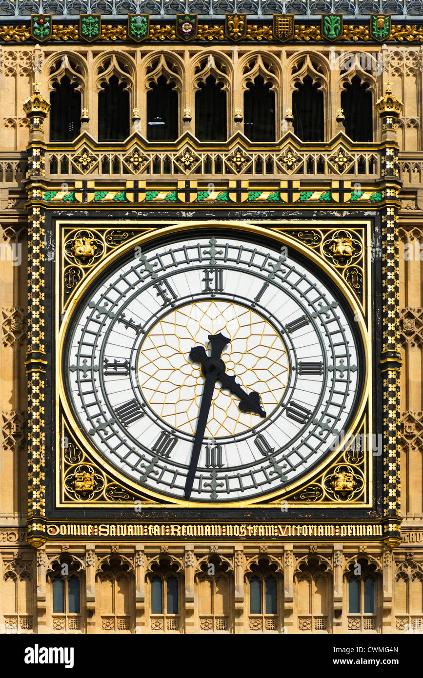 UK, London, Detail des Big Ben Stockfoto