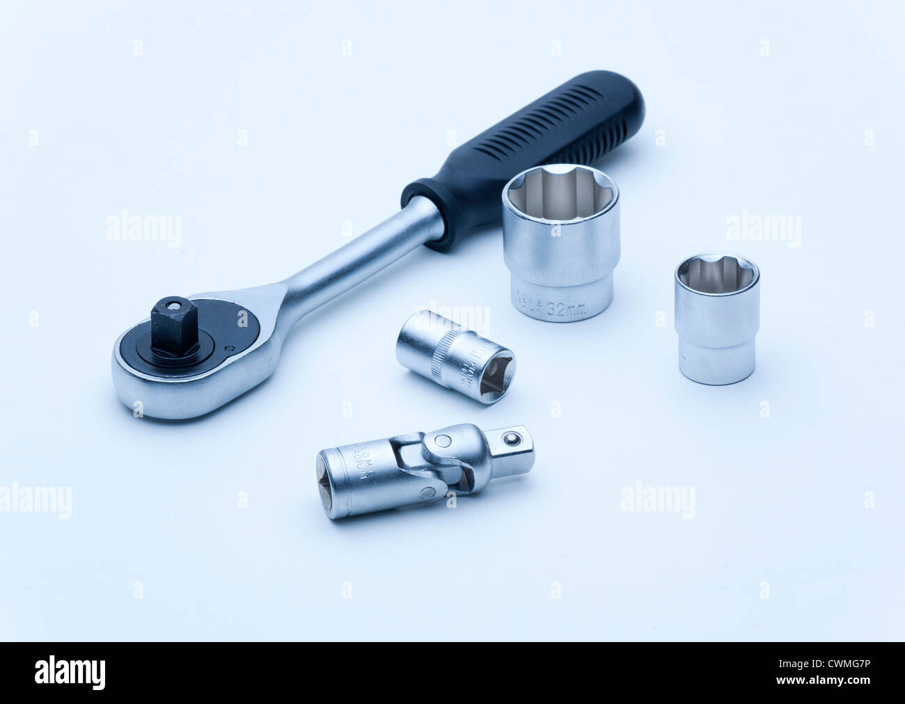 1/2' Antrieb Socket und Schraubenschlüssel-tool Stockfoto