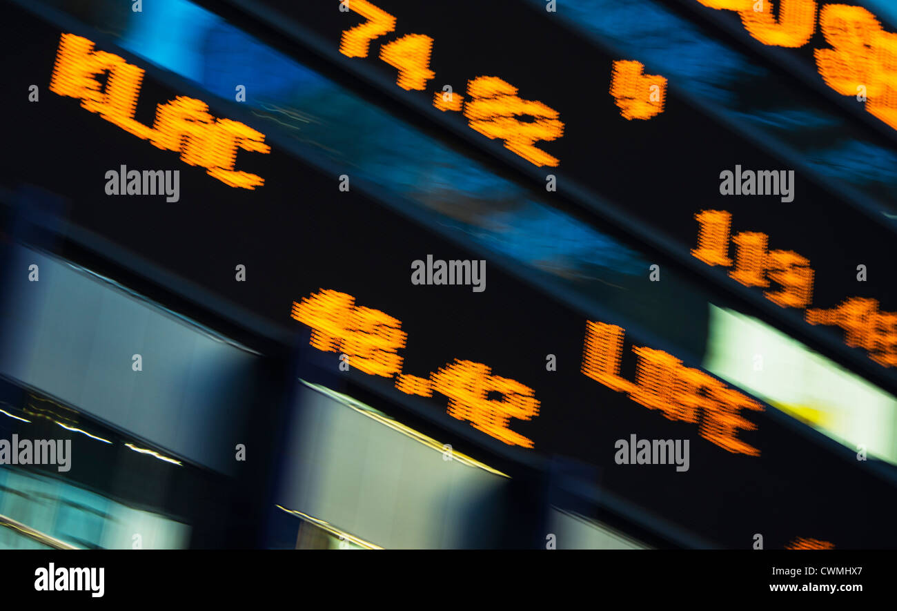 USA, New York, New York City, Nahaufnahme des Handels Kammer Stockfoto