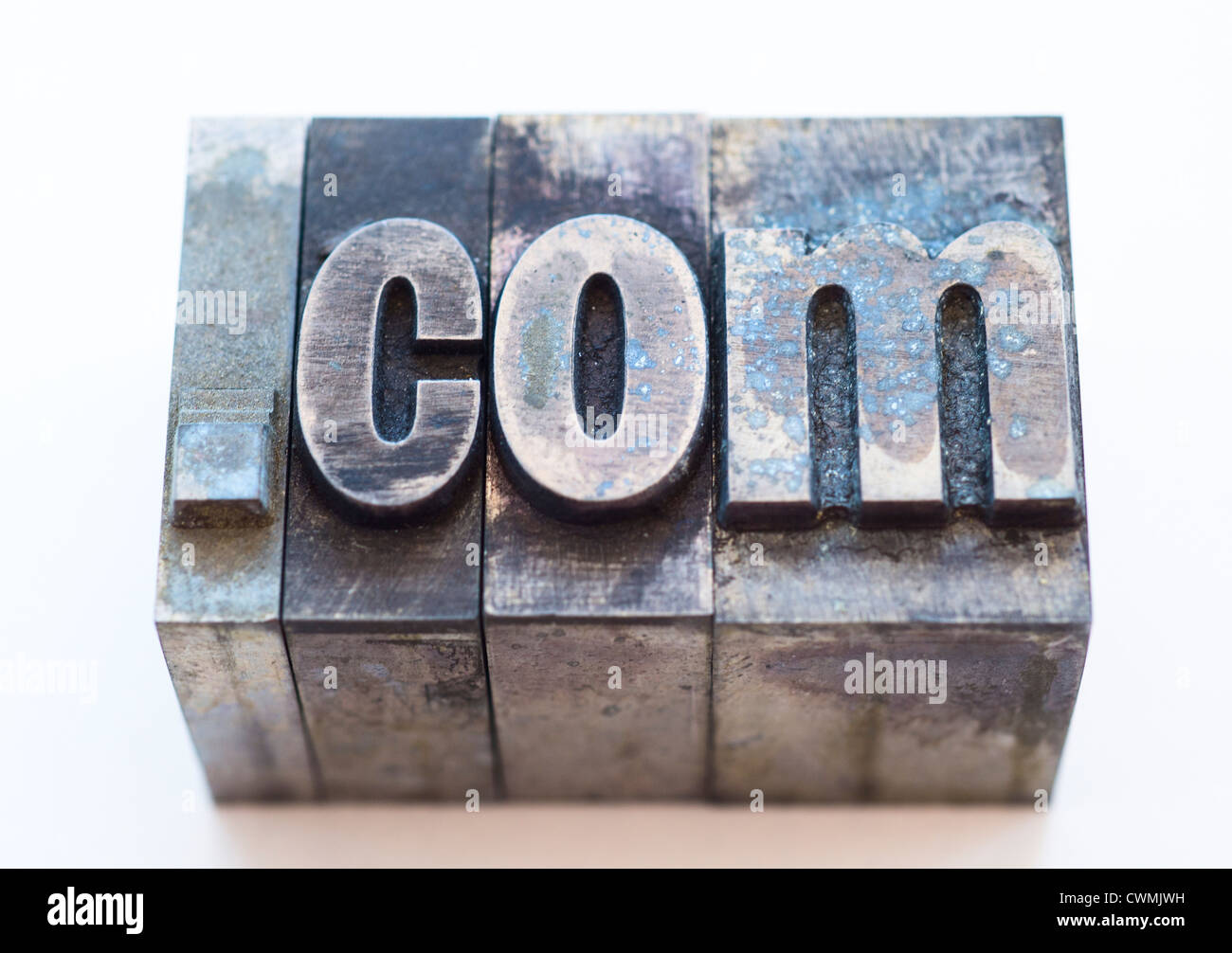 Typ Gesicht Rechtschreibung Dot com Stockfoto