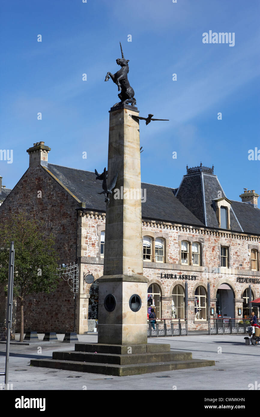 Inverness Mercat cross in neue Falcon square Hochland Schottland, Vereinigtes Königreich Stockfoto