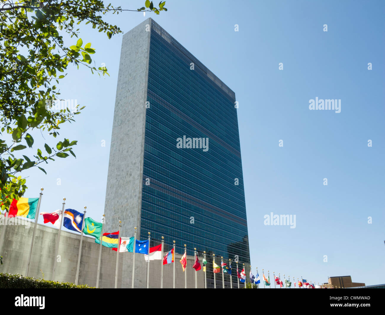 Vereinte Nationen-Hauptquartier in New York City Stockfoto
