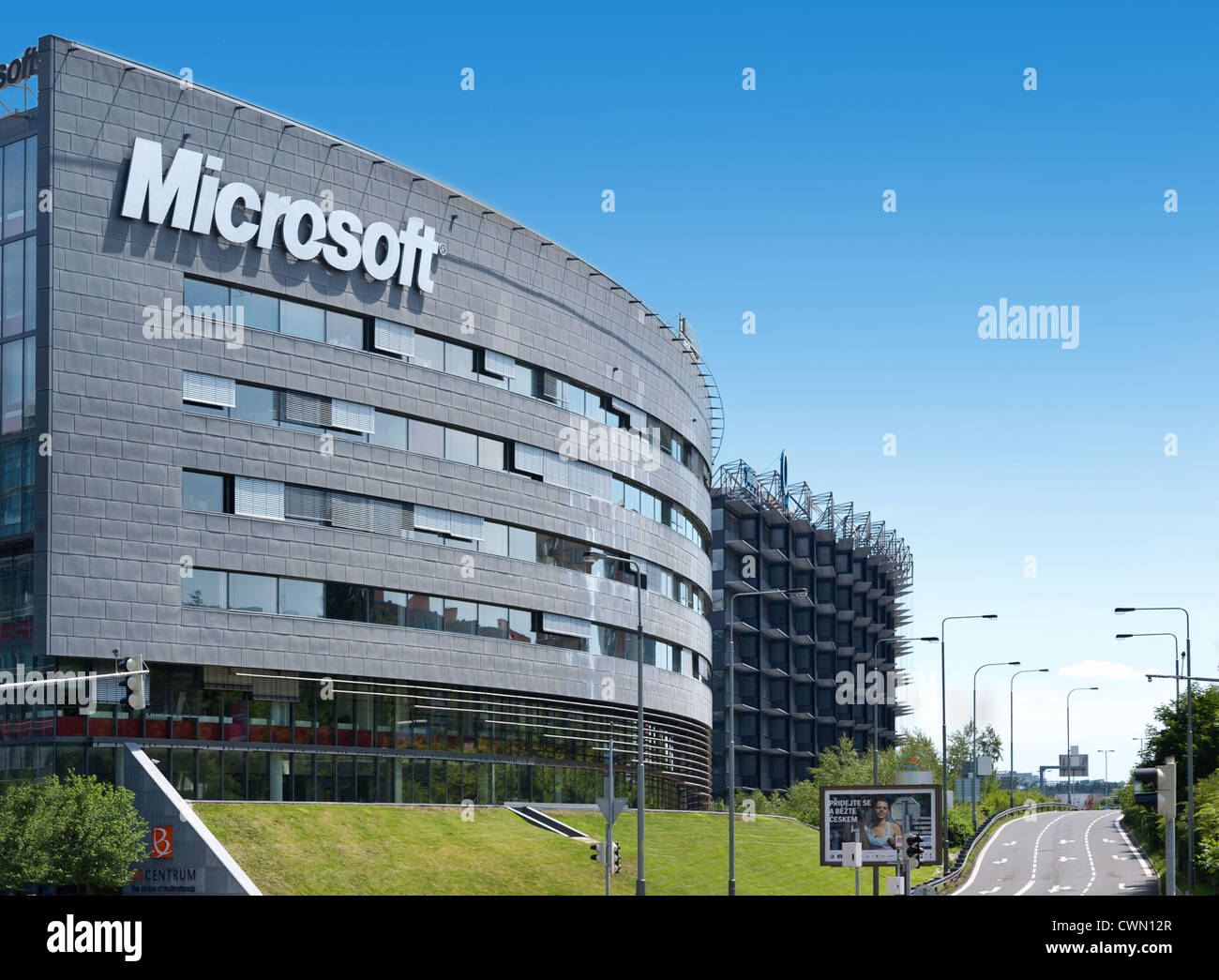 Microsoft, Praha, Ceska Republiky BB Centrum, Business Centrum Brumlovka, schon Stockfoto