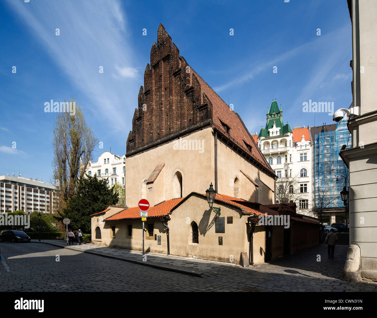 Altneu-Synagoge, Prag Stockfoto