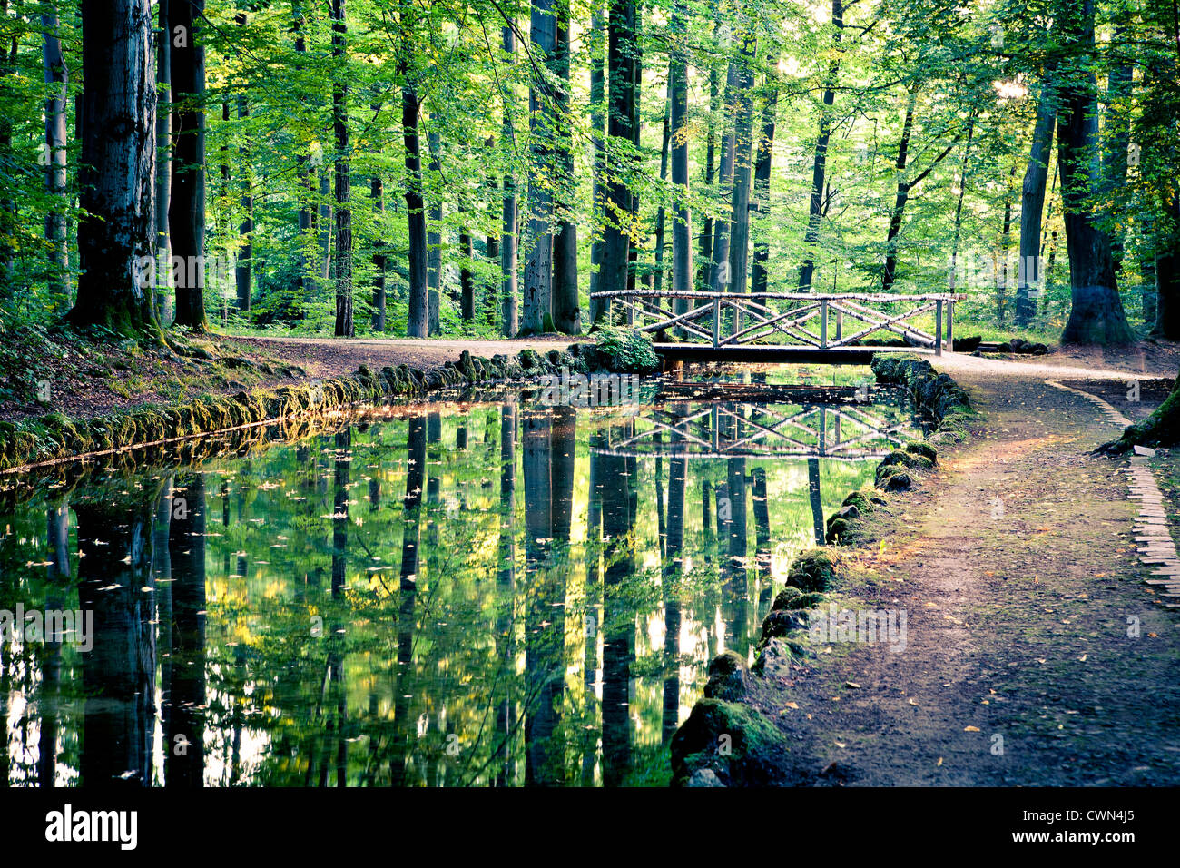 Szenen aus dem alten park Stockfoto