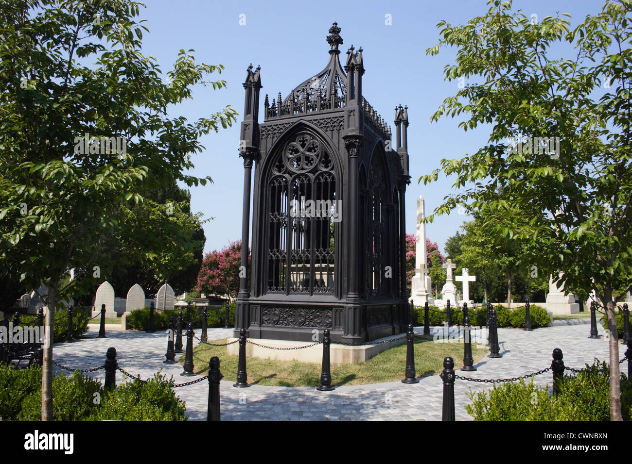 Grab des Präsidenten James Monroe, fünfter Präsident der USA, auf dem Hollywood Cemetery. Richmond, Virginia, USA Stockfoto