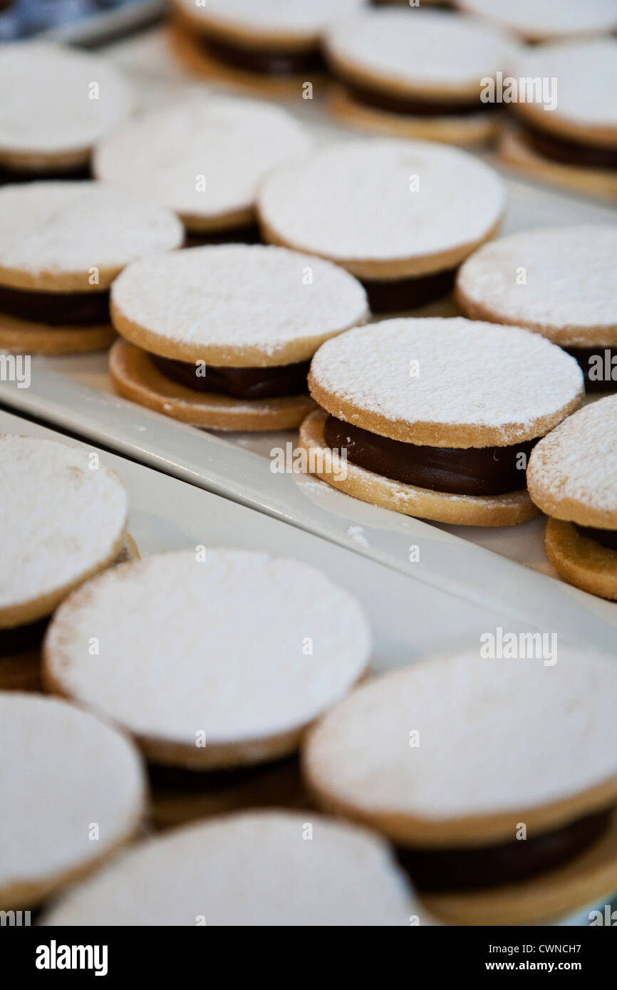 Alfajores Cookies, Buenos Aires, Argentinien. Stockfoto