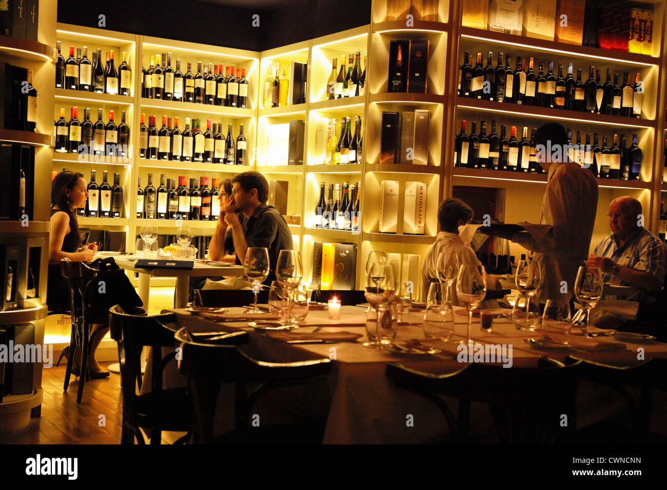 Aldos Vinoteca Bar und Restaurant, San Telmo, Buenos Aires, Argentinien. Stockfoto