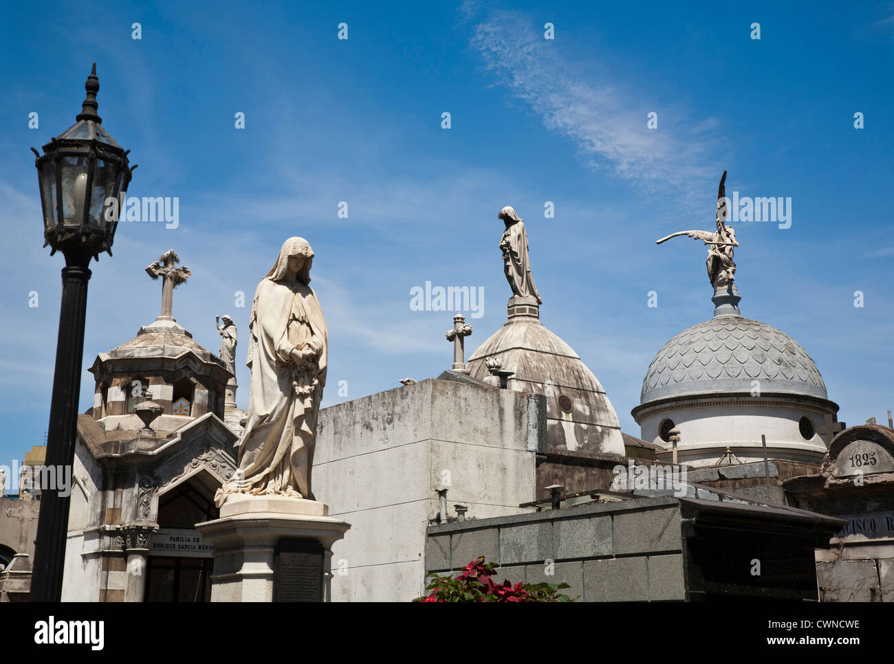 Friedhof von Recoleta, Buenos Aires, Argentinien. Stockfoto