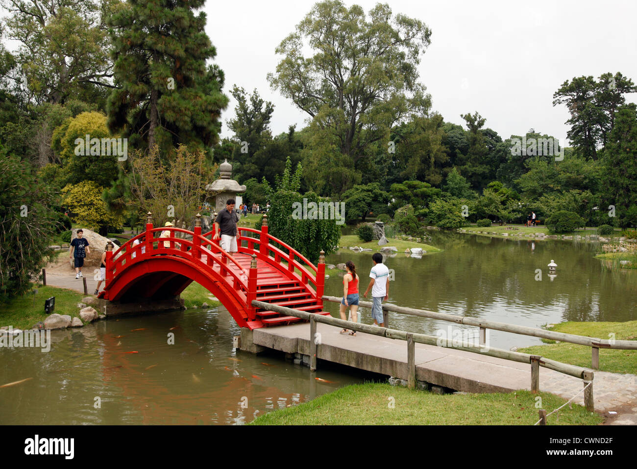 Jardin Japones Oder Japanischen Garten Am Parque 3 De Febrero In Palermo Buenos Aires Argentinien Stockfotografie Alamy