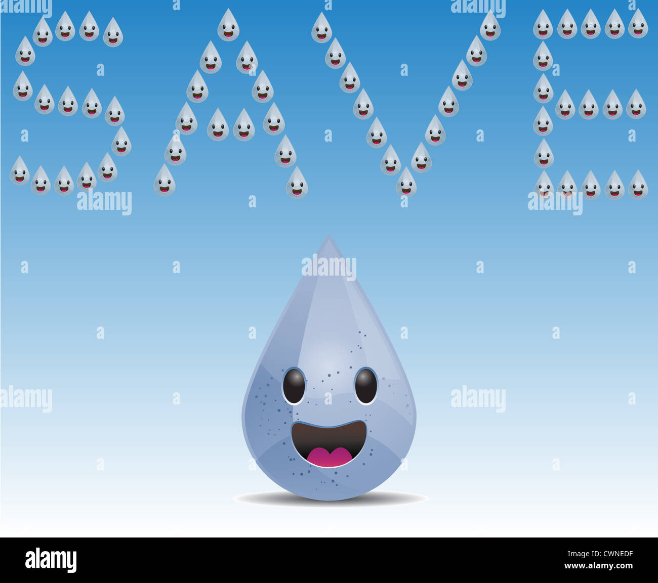 Sparen Wasser design Stockfoto Sparen Wasser design Stockfoto