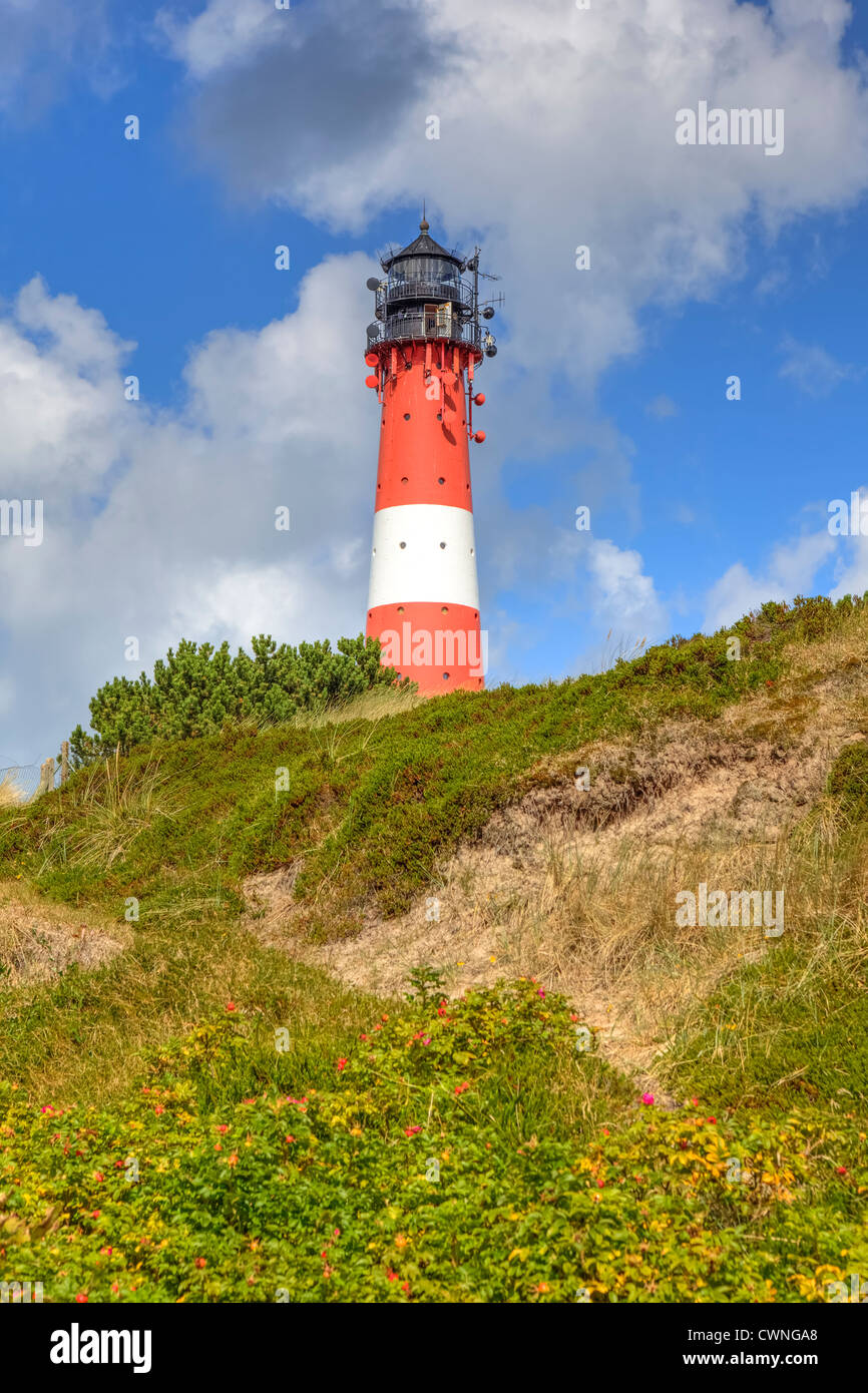 Leuchtturm, Hoernum, Sylt, Schleswig-Holstein, Deutschland Stockfoto