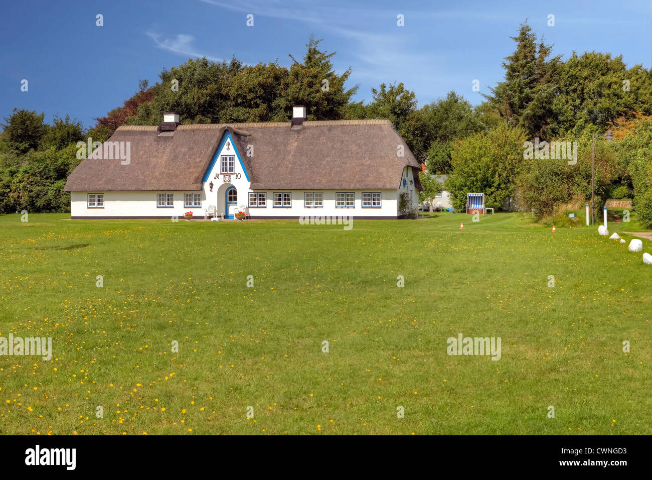 friesische Haus, Braderup, Sylt, Schleswig-Holstein, Deutschland Stockfoto