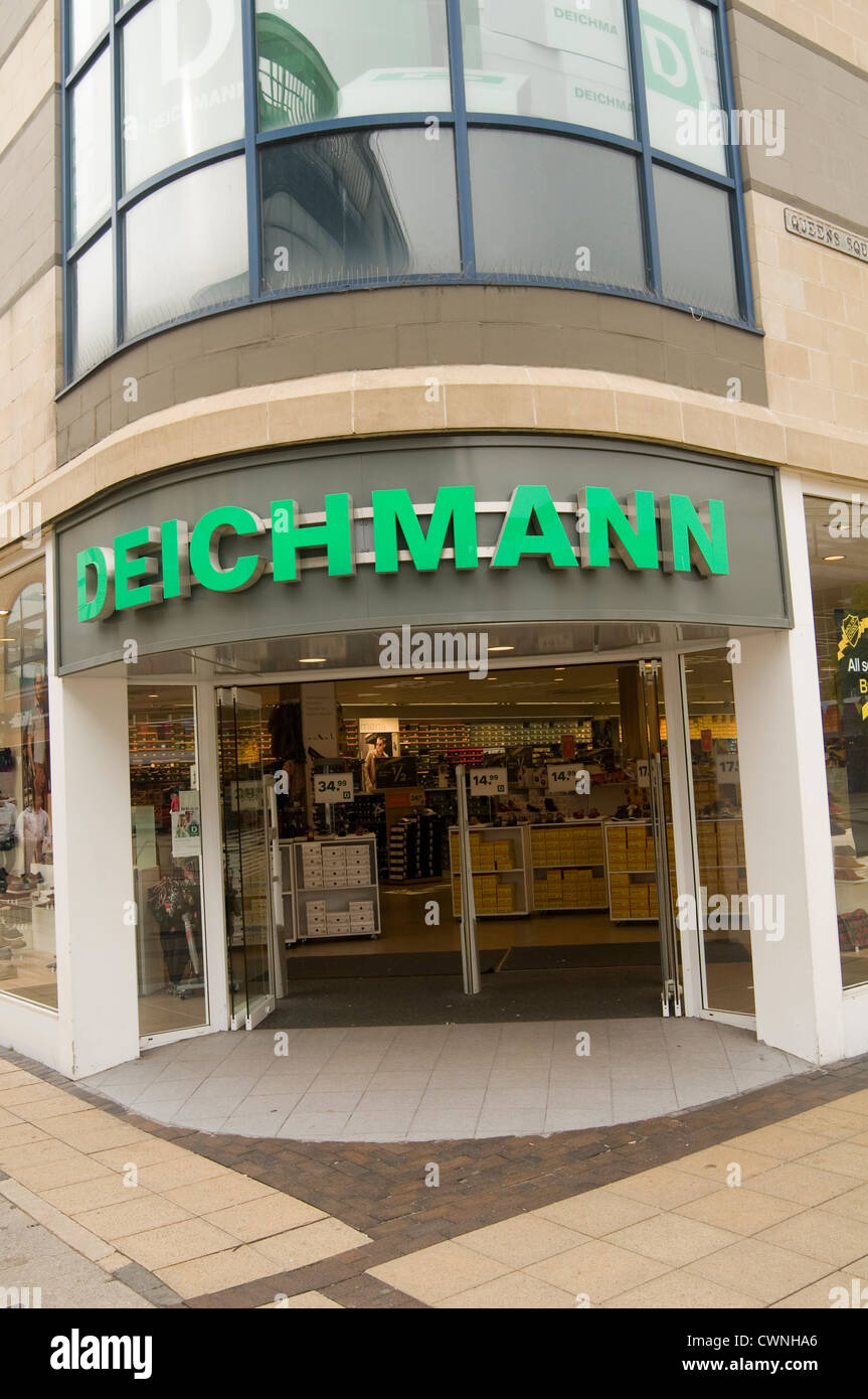 Deichmann Shop Geschäft Geschäfte Shoeshops deutsche Kette Händler Schuhhandel Stockfoto