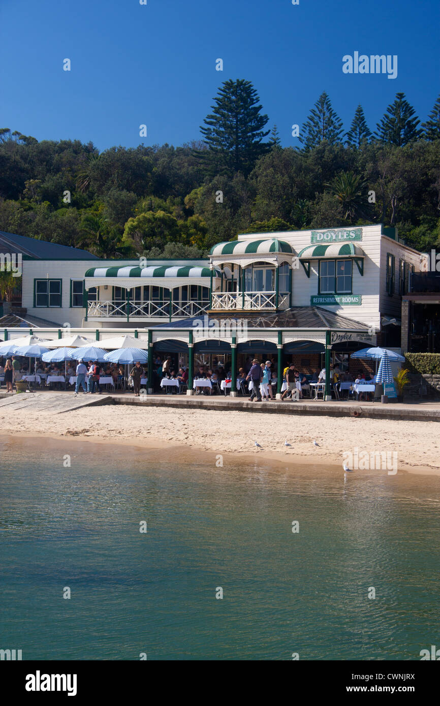 Doyles Restaurant und Strand von Watsons Bay östlichen Vororten Sydney New South Wales Australia Stockfoto