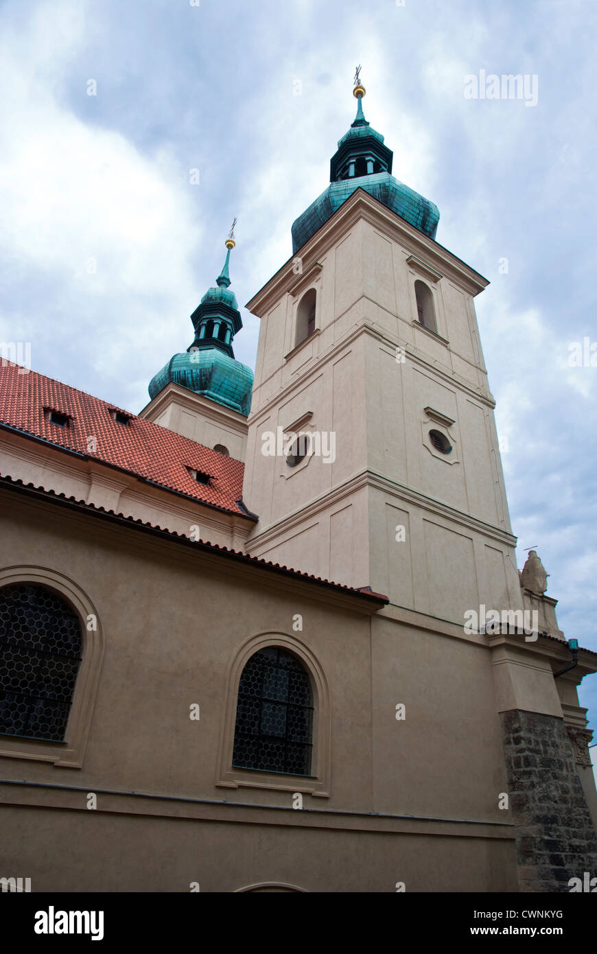 Prag - Stare Mesto, Altstadt - Türme St. Havel Kirchenglocke Stockfoto