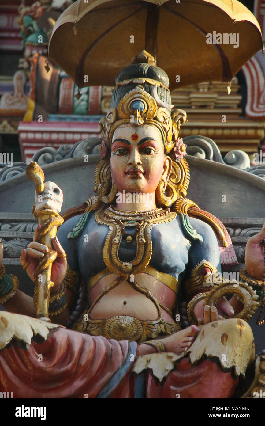 Tempel-Statue einer Göttin Stockfoto