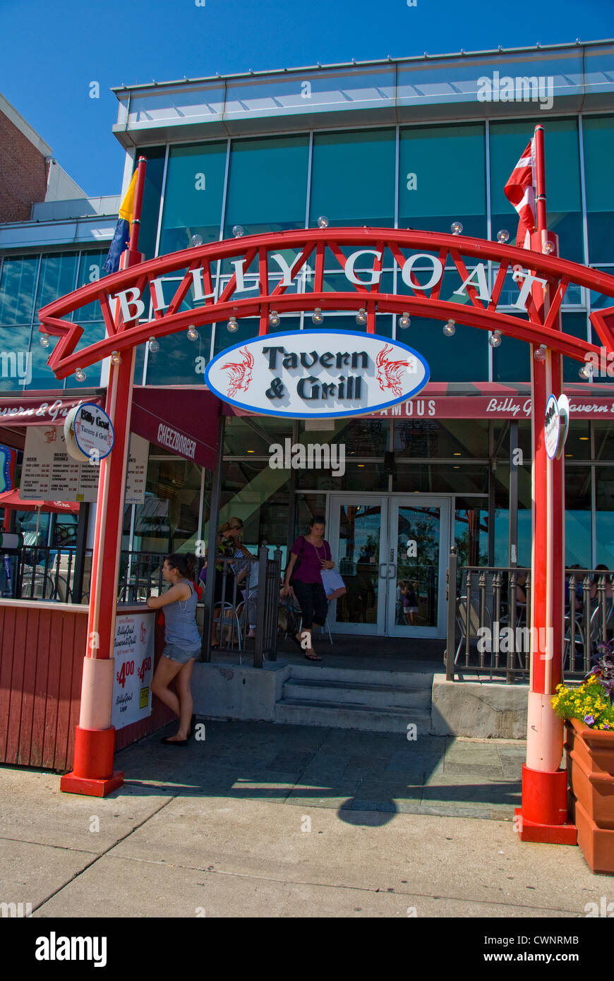 Billy Goat Tavern & Grill am Navy Pier in Chicago, Illinois Stockfoto
