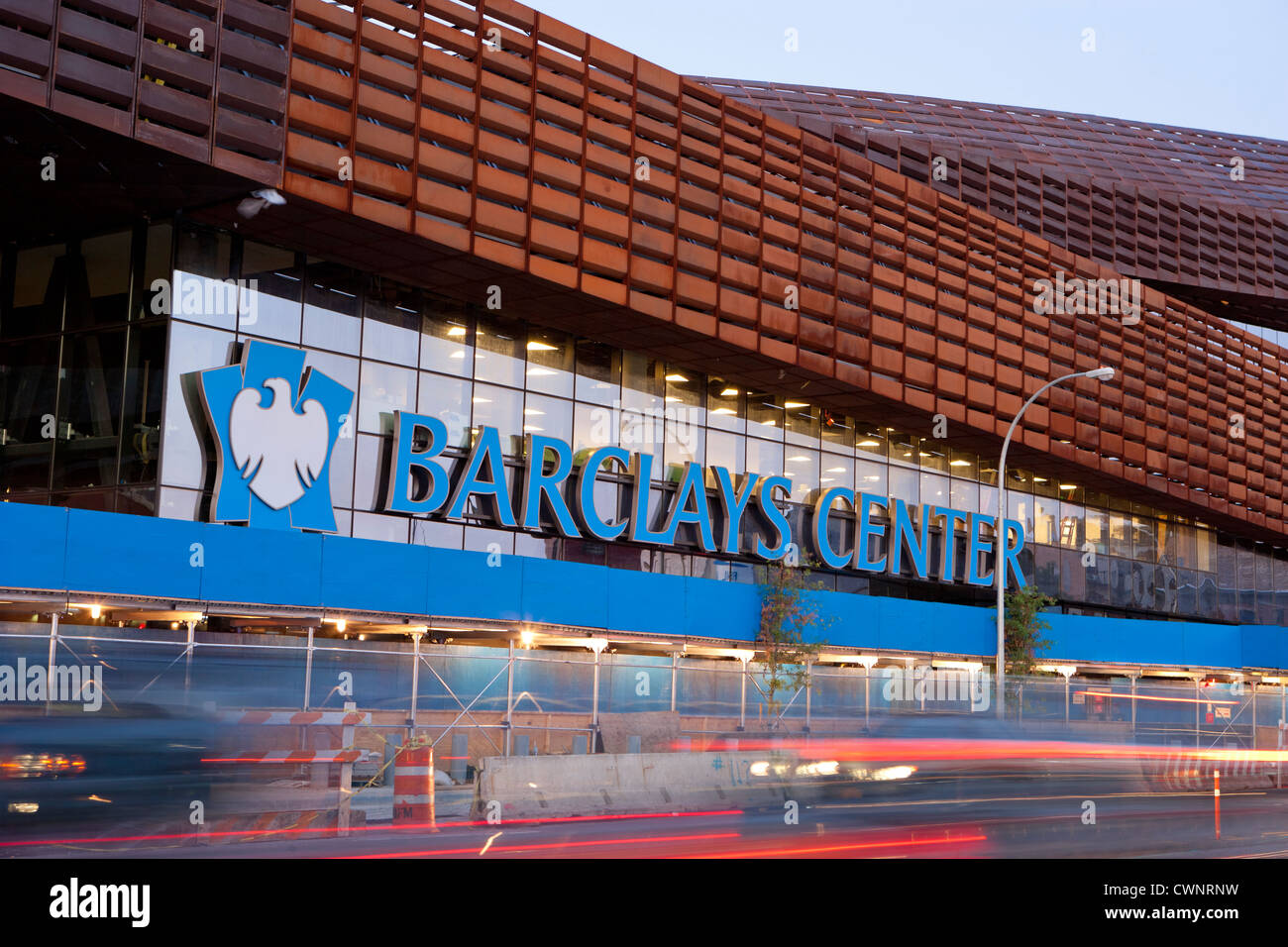 Das Barclays Center Heimat der Brooklyn Nets Sportarena und Konzertsaal, Brooklyn, NY, USA Stockfoto