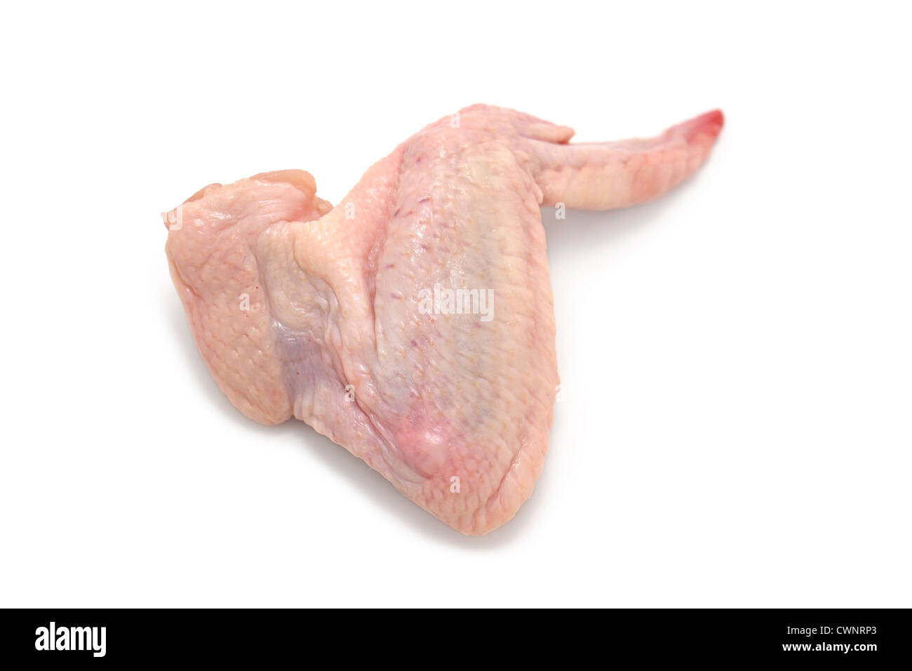 Rohe Hühnerflügel Stockfoto