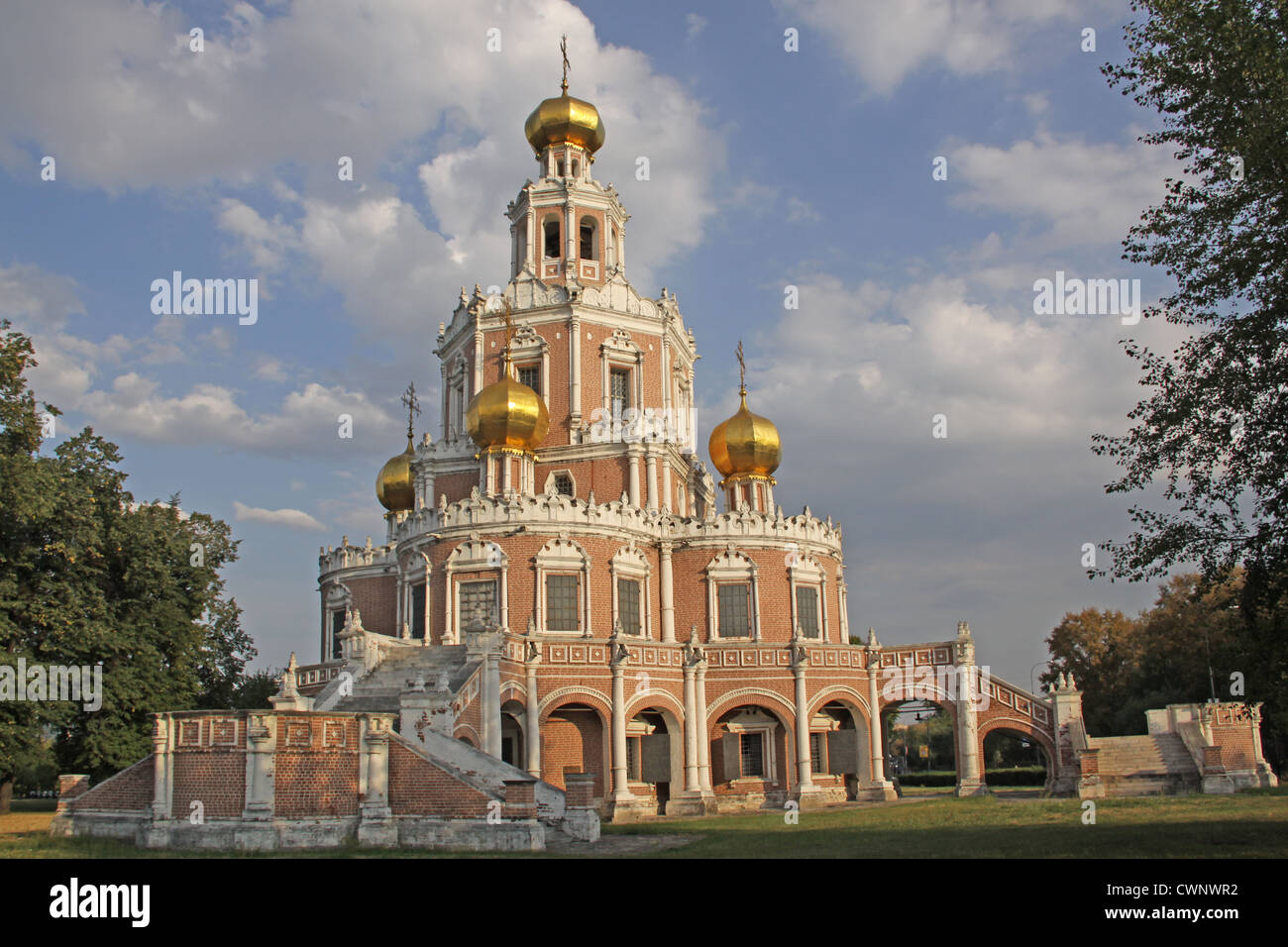 Russland. Moskau. Kirche der Fürbitte bei Fili Stockfoto