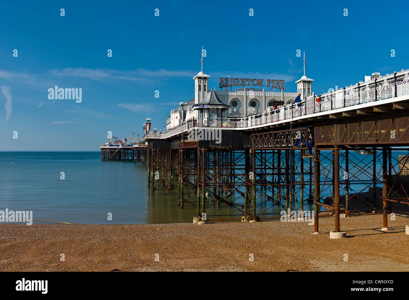 Brighton Pier repariert Stockfoto