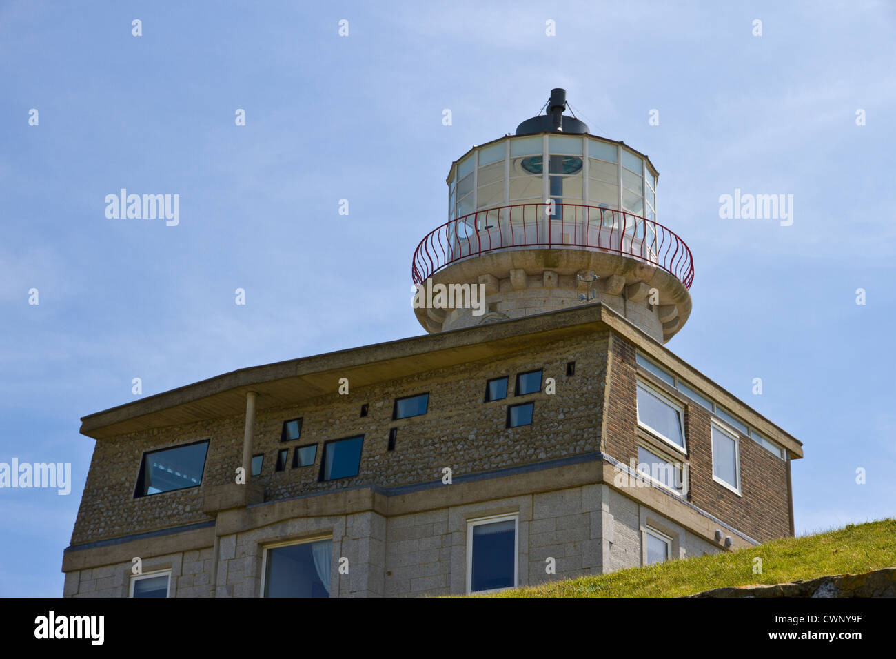 Belle Tout Leuchtturm am Beachy Head ist ein B & B Stockfoto