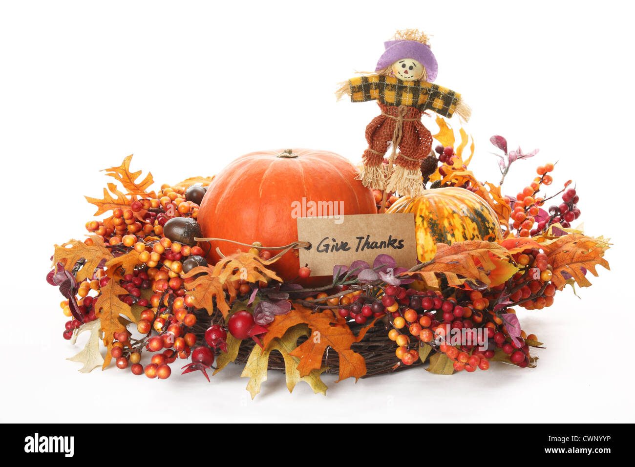 Thanksgiving Dekoration Stockfoto