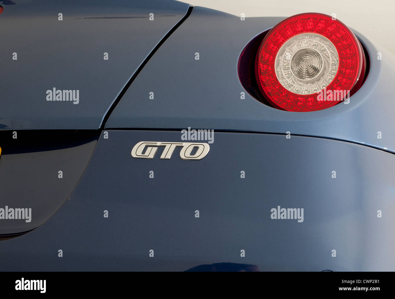 Ferrari 599 GTO 2010 hintere Licht detail Stockfoto