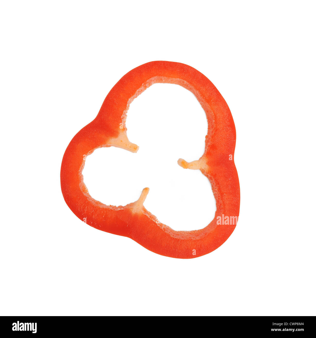 Stück rote Paprika Stockfoto