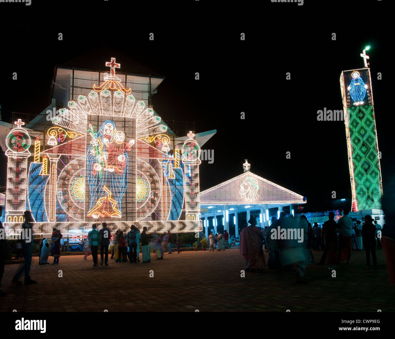 MANARCAD Marthamariam Kathedrale, Dom St. Marien in Kottayam, Kerala Indien Stockfoto